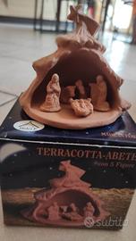 Presepe in terracotta in abete 5 figure