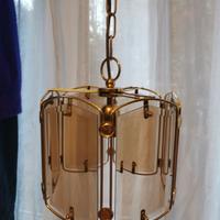 Lampadario vintage oro
