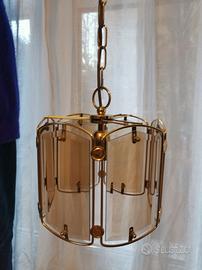 Lampadario vintage oro