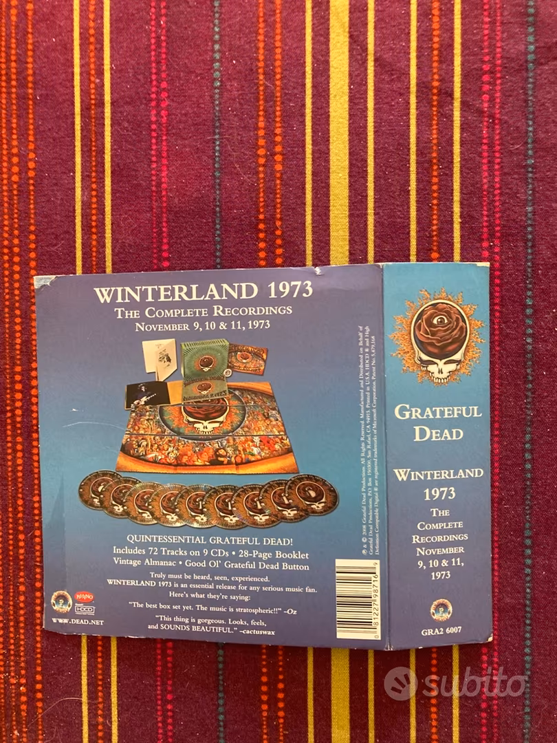 Grateful Dead - live Winterland 1973 - Musica e Film In vendita a Roma