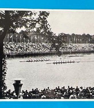 figurina EIGHT OTTO 106 ROWING OLYMPIA BERLIN 1936