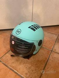 Casco BHR nuovo mai usato celeste opato taglia S