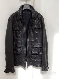 giubbotto biker pelle NEIL BARRETT