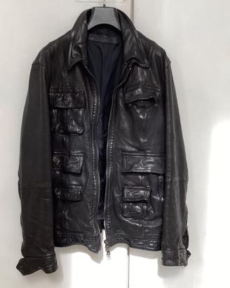 giubbotto biker pelle NEIL BARRETT
