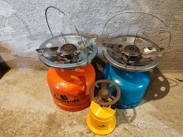 n. 2 Fornelli gas da campeggio Eurocamping 2,5 LT