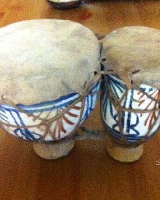 Bonghi in ceramica e pelle