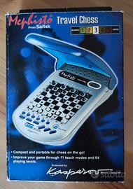 Scacchiera elettronica Mephisto tascabile vintage 