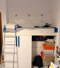 soppalco letto e armadio
