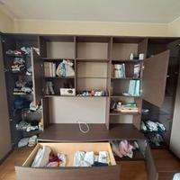 libreria in legno massello 