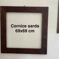 Grande Cornice sarda intagliata legno sardegna