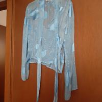 Casacca azzurra in seta