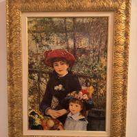 Quandro con cornice “Sulla terrazza” di Renoir