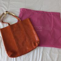 Borsa shopping bag Arancio e Oro Camomilla Milano 