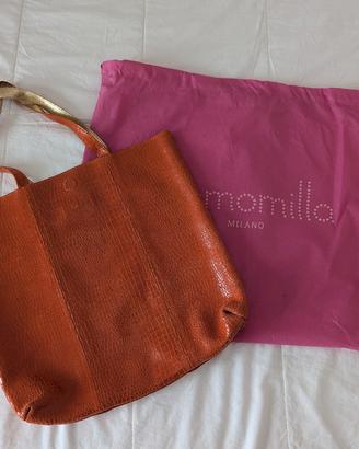 Borsa shopping bag Arancio e Oro Camomilla Milano 