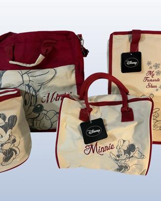 Set borse Disney Minnie originali 4 pezzi