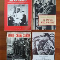 Lotto 4 Libri Benito Mussolini