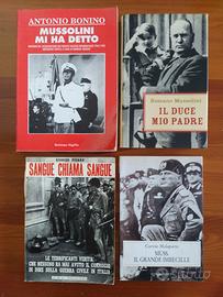 Lotto 4 Libri Benito Mussolini