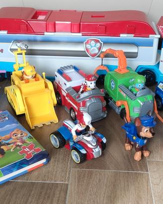 Stock Lotto Completo Paw patrol veicoli personaggi
