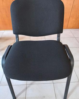 Sedie ufficio nere impilabili