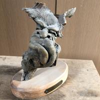 La gorda e el diablo sculture in radice di legno