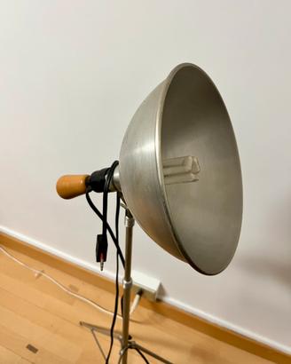 Vintage Teatro Lampada Da Terra Riflettore Treppiede In Acciaio Stand Home Decor