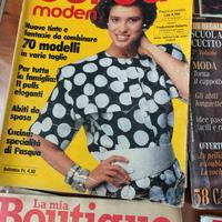 5 riviste vintage , burda boutique 