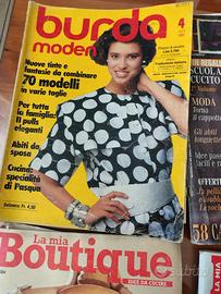 5 riviste vintage , burda boutique 