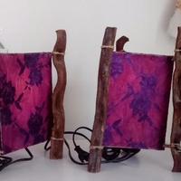 Coppia abat jour etnico