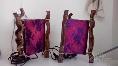 Coppia abat jour etnico