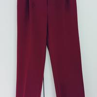 Pantalone bordeaux da donna mezza stagione