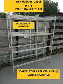 scaffali alluminio cella frigo