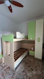 Camera con letti a castello