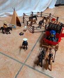 Tenda Indiani e carrozza Western Playmobil