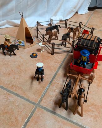 Tenda Indiani e carrozza Western Playmobil