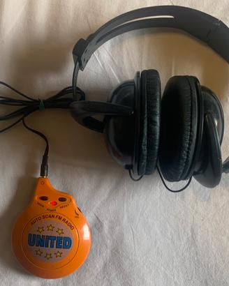 Radio portatile con cuffie