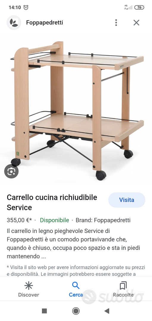 Carrello foppapedretti cucina - Arredamento e Casalinghi In vendita a  Messina