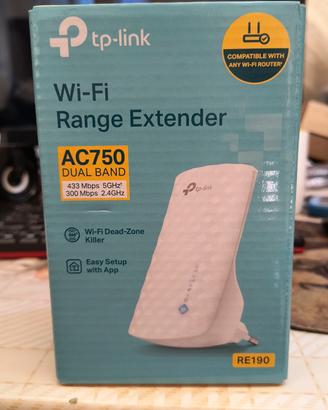 TP-LINK RIPETITORE RE200 AC750 WIFI EXTENDER