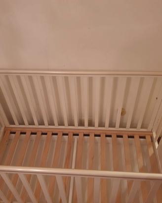 Lettino legno bianco  con cassetto marca Pali