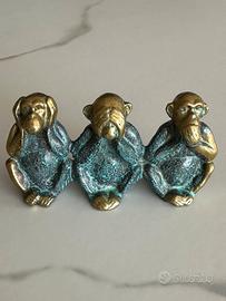 Scimmiette in ottone
