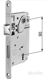 SERRATURA AGB Serie Centro d.90 FRON. MM 18 X 196