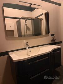Bagno completo moderno 119 cm + box doccia 100x80