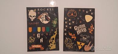 adesivi originali guitar hero  playstation due