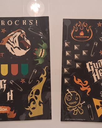 adesivi originali guitar hero  playstation due