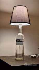 Lampada bottiglia Campari 1L riciclata