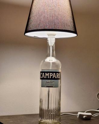 Lampada bottiglia Campari 1L riciclata