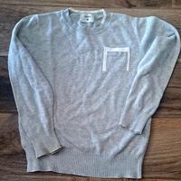maglia in cotone grigio chiaro bimba/bimbo