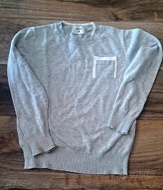 maglia in cotone grigio chiaro bimba/bimbo
