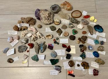 Collezione minerali / cristalli / pietre