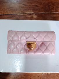Miu Miu portafoglio in pelle rosa cipria 