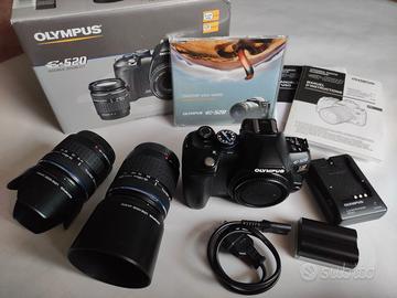 Kit Olympus E520  2 zoom, 2 batterie,3 memory card